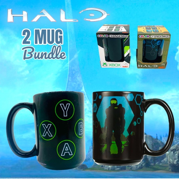 Zak Designs Dining Halo Xbox Color Changing Mug Bundle 5 Oz Mugs Officially Licensed Poshmark